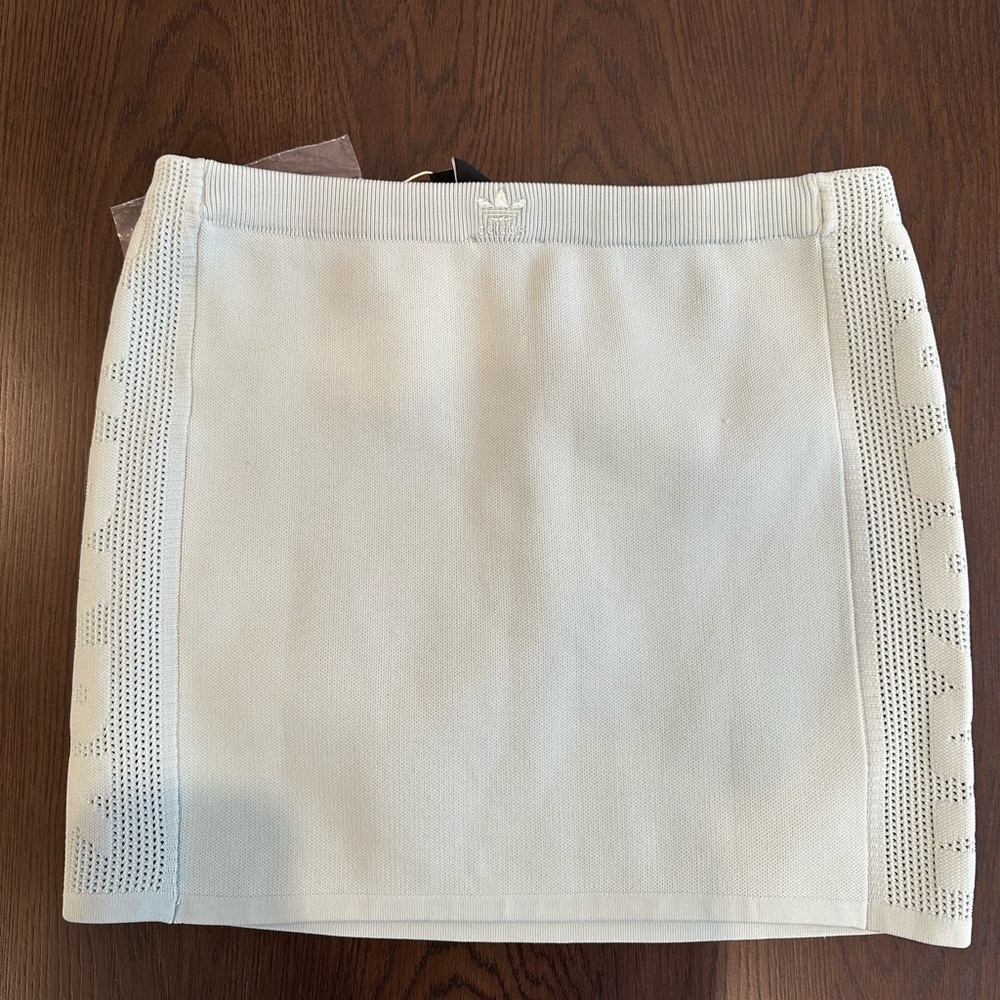 IVY PARK x Adidas Knit Light Blue Mini Skirt